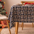 Miniatyrbild 1 av 5: Julbordsduk Snöflinga Rutig Bordsduk Julbordsunderlägg Rektangulär Festival Bordsöverdrag Jul Kök Heminredning Style B 100X160cm