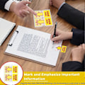 Pikkukuva 5 / 5: 1250 kpl Sign Here -tarrat 1 tuuman Sign Date -välilehdet Sign Date -tarrat jakajalla Lippu Helppo t