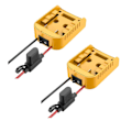 Miniatyrbild 1 av 5: Power Wheels Adapter för 18V/20V Litiumbatteri DIY Batteriadapter med ON/OFF Strömbrytare Säkring för DI