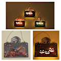 Pikkukuva 4 / 5: Halloween LED -kyltti, puinen sisustus, koristeellinen laatta, kurpitsalyhty, festivaalitarvikkeet, koriste, luova riippuva koriste A
