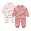 Miniatyrbild 1 av 5: Höst och vinter nyfödd pyjamas set baby boy långärmad onesies 2 stycken Gold 3M