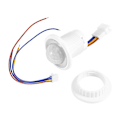 Miniatyrbild 3 av 5: Mini PIR Infraröd Rörelsesensor Detektion 220v Justerbar Tid Infraröd Automatisk LED-lampa