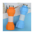 Miniatyrbild 5 av 5: 650 ml Silikon Hantelformad Vattenflaska Utomhus Fitness Cykling Vattenflaska Vikt Stark Vattendricka