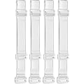 Miniatyrbilde 1 av 2: Transparent BH-stropp 15mm Usynlig Justerbar Sklisikker BH-stropp 4 Myke Transparente Stropper