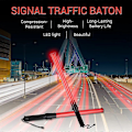 Miniatyrbillede 2 af 5: 6 stk. 41 cm Signal Trafikstav Trafikstav Lysende LED Trafik med 2 Blinkende Mønstre