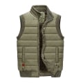 Miniatyrbilde 2 av 3: Vinterfortykket Varm Parkas Herre Fleece Hette Herre Vinterjakke Frakk Arbeidsklær Jakke Fløyelsfrakk 9805Khaki XXL