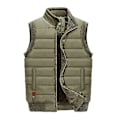 Miniatyrbillede 2 af 3: Vinterfortykket Varm Parka Herre Fleece Hætte Herre Vinterjakke Frakke Arbejdstøj Jakke Fløjlsfrakke 9805Khaki XXXXXL