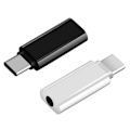 Pikkukuva 1 / 5: 2 KPL Type-C - 3,5 mm:n liitinmuunnin Kuulokkeiden äänisovitin Kaapeli Type USB C - 3,5 mm:n naaraspuoliseen kuulokeliitäntään