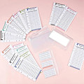 Miniatyrbillede 4 af 5: A6 Budget Organizer Binder Kontantkuvert, 60 stk. Udgifts Tracker Budgetark 6 stk. Lynlås Kontantpose
