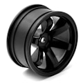 Miniatyrbillede 2 af 5: 4 stk. 1/10 On-Road Drift Bil 52x26MM Fælghub 1,9 Tommer Klatre Bil Fælg til TT02, Sort