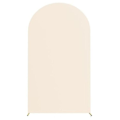 Miniatyrbilde 1 av 5: 5FT 65x150cm U-Formet Bakgrunnsbue Ramme Stativ Elastisk Trekk for Bryllupsseremoni Bursdagsfest Beige