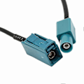 Miniatyrbillede 2 af 5: 2 STK Bil Stereo FM AM Radio Antenne Adapter Kabel Z Hun Til Din Hun Z Han Til DIN Han DAB Radio Tuner Eftermontering