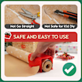 Miniatyrbild 4 av 5: 2 st Omslagspappersskärare Julpappersrullskärare Pappersskärarverktyg Set Julklappsförpackning W