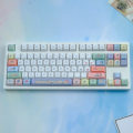 Miniatyrbilde 3 av 5: 1 Sett Smiley Face PBT Keycaps Dye Sublimation Cherry Mekanisk Tastatur 129 Taster Cherry Keycaps Smiling face