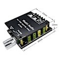 Miniatyrbillede 2 af 5: -1002L MINI Bluetooth 5.0 DC 5-24V Trådløs Audio Digital Effektforstærker Stereo Board 100Wx2 Bluet