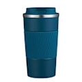 Miniatyrbild 1 av 5: Kaffemugg, Isolerad Kaffemugg Rostfritt Stål Resemugg - Dubbelväggig Bilmugg Isolering Lock Miljövänlig Återanvändbar Kaffekopp, 380ML/13oz (Blå-A)