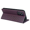 Miniatyrbillede 4 af 5: Kompatibel med HMD Pulse / Pulse+ Etui Pung Læder Telefon Cover Lykke Kløver Prægning DarkPurple