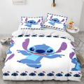 Miniatyrbilde 1 av 2: Stitch 3D-printet sengesett dynetrekk dynetrekk putetrekk barnegave farge 2 AU DOUBLE 180x210cm