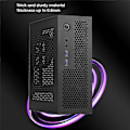 Miniatyrbillede 2 af 5: A09 HTPC Computer Case Mini ITX Gaming PC Kabinet Desktop Kabinet USB3.0 Computer Case Hjemmecomputer