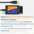 Miniatyrbilde 4 av 5: For Ford Forscan ELM327 USB Modifisert OBD2 Scanner V1.5 MS-CAN HS-CAN Kodeleser Scanner