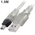 Miniatyrbillede 1 af 5: USB HAN til Firewire Stik til Mini 4-Pin til Firewire Adapter til Perifere Enheder Der Kun Er Kompatible med Denne TYPE Adapter - Yvan