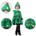 Pikkukuva 3 / 5: Joulupuku Lasten Cosplay Joulupukki Puu Esiintymis Tanssipuku Pojat Tytöt Joululahja Puuhattu Joulu Esiintymispuvut 110cm