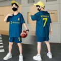 Miniatyrbillede 1 af 5: Fodboldtøjssæt til børn i alderen 3-13 år Messi Ronaldo NR. 10/7 træningstøj CR2 9-10T 26