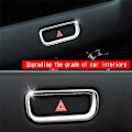 Miniatyrbild 4 av 5: Bil Varningsblinkers Knapp Switch Skydd Trim för Vezel -V 2021 2022 Krom