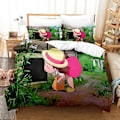 Miniatyrbild 1 av 3: A12 Anime Min granne Totoro 3D-tryckt sängklädesset Påslakan Örngott Barnpresent US TWIN 173x218cm