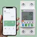 Miniatyrbild 3 av 5: Tuya WiFi 1-63A Intelligent Automatisk Återkopplingsskydd Strömspänningsövervakning Mätardisplay Strömmätare