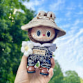 Miniatyrbilde 1 av 5: Mini Plysjdukke Klær Antrekk Tilbehør For Korea Kpop Exo Labubu V1 V2 Idol Dukker Gås Dinosaur Macaron Klær Gave 09 with shoes