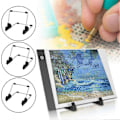 Miniatyrbilde 3 av 5: 6 stk Diamantmalingsverktøy LED Lys Kunstutstyr Lysende Panel Flip Book Kit A4