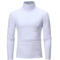 Miniatyrbild 4 av 5: Polo med hög krage för män, enfärgad, smal, elastisk, tunn, pullover, vår, höst, underkläder, polotröja, herrstickad blus, baströja, topp Deep gray 4 XL