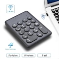 Miniatyrbild 3 av 5: Nytt 2.4G Trådlöst Digitalt Tangentbord USB 18 Tangenter Mini Numeriskt Tangentbord A
