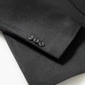 Miniatyrbilde 5 av 5: Uformell blazer for menn, jakke med to knapper Black XL