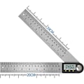 Miniatyrbillede 1 af 5: Digital Vinkelmåler 0-360 Digital Hældningsmåler Rustfrit Stål Vinkel Protractor Lineal Med LCD Display Til Træbearbejdning Konstruktion Reparation