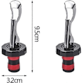 Miniatyrbillede 2 af 4: Vinprop 8 Stykker Flaskepropper med Håndtag Silikone Flaskeprop Vinpropper