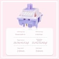 Miniatyrbild 4 av 5: 70 st MMD Princess V4 Switch för DIY Mekaniskt Tangentbord 53g