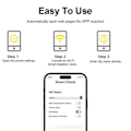Miniatyrbilde 1 av 5: Smart WIFI Værstasjon Klokke DIY Søte GIF Animasjoner Skrivebordsdekorasjon Elektronisk Album Funksjon