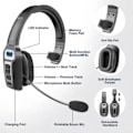 Pikkukuva 4 / 5: Langattomat Bluetooth 5.2 -vastamelukuulokkeet rekkakuskeille, puhelimille ja tietokoneille