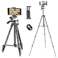 Pikkukuva 2 / 5: Vlog-kamera puhelin Vlog Video Kit #1 korkeussäädettävällä jalustalla