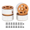 Pikkukuva 1 / 5: 4KPL 1.0 tuuman Metallivanteet 1/24 1/18 RC-tela-autoon Axial SCX24 AX24 FCX24 Enduro24 TRX4M, leveä