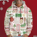Miniatyrbild 1 av 2: Rundhalsad sweatshirt julserie 3D-tryckt lös trendig pullover huvtröja för män 4XL