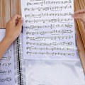 Miniatyrbillede 3 af 4: 2025 Ny Musikmappe Til Noder Under Afspilning A4 Størrelse Papirdokumenter Holder Opbevaring 30 Lommer Nøgle
