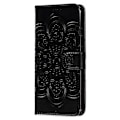 Miniatyrbild 4 av 5: Kompatibelt Skal för Honor 200 Lite PU Läder Mandala Präglad Design Plånboksfodral Black