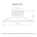 Miniatyrbilde 3 av 5: Vinyl Platespiller Vekt Metall Disk Stabilisator Vibrasjonsdemper Plateklemme Platespillere Svart