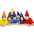 Miniatyrbild 2 av 5: 7 st Tomtehatt Dvärg Hatt Filt Partyhatt Färgglada Alvhattar Kostymtillbehör Partygåvor