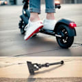 Miniatyrbillede 4 af 5: Elektrisk scooter parkeringsfodstøtte til elektrisk scooter, forlænget metalfodstøttebeslag, E-scooter støtteben