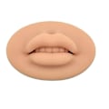 Miniatyrbild 1 av 4: Öppen Mun 3D Läpp Bästa Praxis Silikonhud Med Tänder Smink Läpp Mannekäng Dark Brown