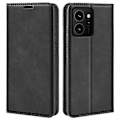 Miniatyrbillede 1 af 5: Kompatibel til HMD Skyline Etui Skin-Touch Læder Wallet Telefon Cover Black